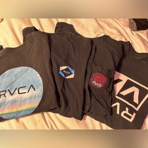 4 men’s RVCA shirts